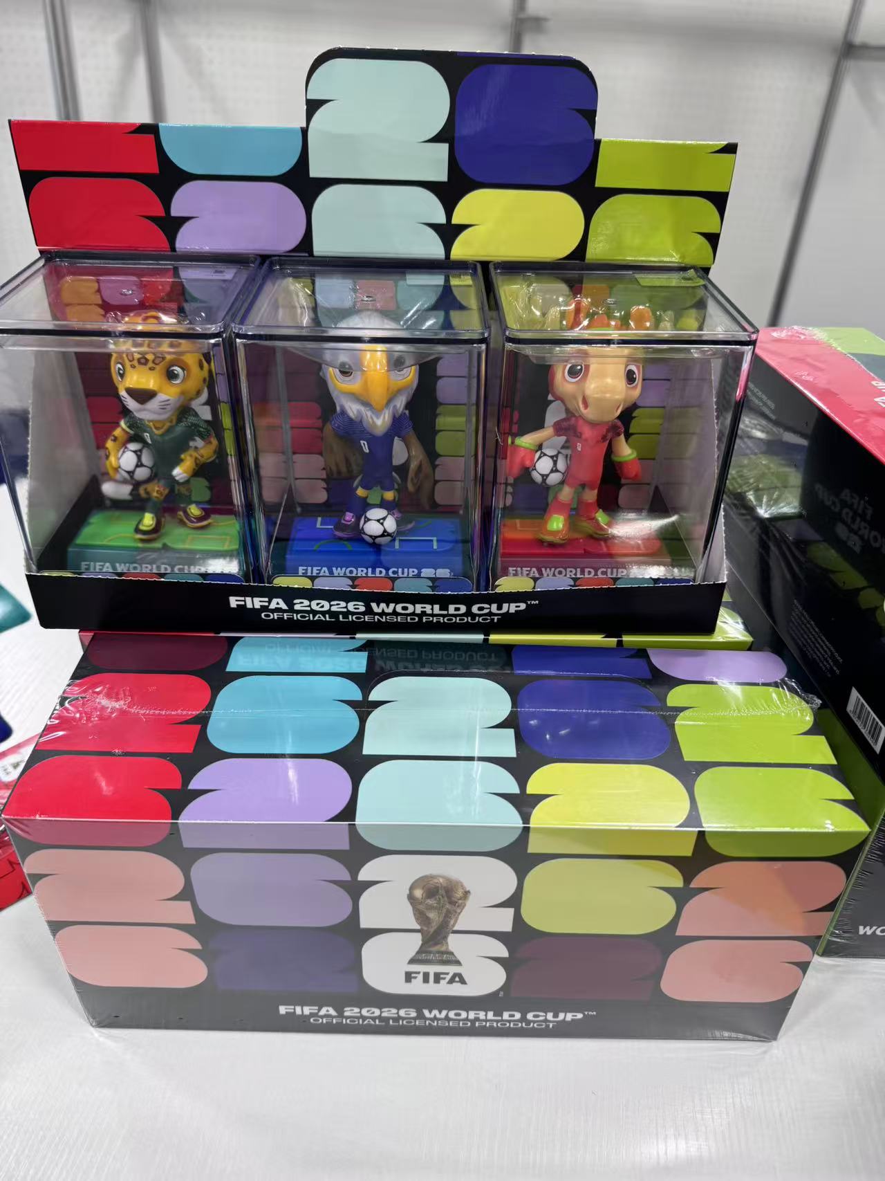 FIFA 2026 World Cup Official Licensed Mascot Figurines Set of 3 (Maple, Zayu & Clutch), Collectable Soccer Figures